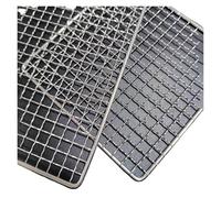 ZPFDSG Griglie per Barbecu Cestello for grigliate Antiaderente in Acciaio Inox for Barbecue, Tappetino for grigliate, Carne, Verdure, bistecche, Picnic, Feste, Barbecue(A-40x25cm)