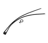 ZPLKKYGR Fascetta stringicavo flessibile a doppio cerchio autobloccante in plastica con anello di trazione per attrezzature sportive all'aperto, Nero , casual