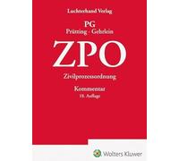 ZPO - Kommentar: Zivilprozessordnung