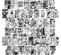 ZPPLD Anime Poster, Set di Collage da Parete, 50 pezzi, Immagine Animata, Poster Artistici per la Decorazione della casa,Piccoli Poster per la Camera da Letto
