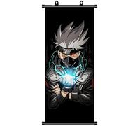 ZPPLD Naruto Poster, Naruto, Poster anime grande, Hatake Kakashi, figura anime, in tessuto e poster per decorazione da parete, 70 x 30 cm