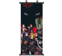 ZPPLD Naruto Rollbild, Anime Grande, Akatsuki Poster, Videogiochi, Decorazione Da Parete in Tessuto, 70 x 30 cm