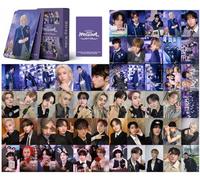 ZPPLD Stray Kids Magic School Photocards, 54 carte LOMO, 5,5 x 8,5 cm, ottima qualità, viola, set di biglietti da collezione