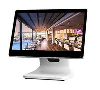 ZPRMMN Sistema POS Macchina for Punto Vendita con Registratore di Cassa con Touch Screen da 15 Pollici, CPU N2930, 4 GB di RAM, SSD da 64 GB, Windows 10 for Piccole Imprese, Farmacia (Color : White,