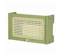 ZPRYZHD Mobiletto a Parete per Router, Scatola-mensola in Legno, Organizer con Gestione Cavi Invisibile, per Casa, Ufficio, Soggiorno e Camera da Letto(Green,15.7in/40cm)