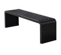 ZPRYZHD Panchina da Esterno, Panchine da Esterno in Diversi Colori, Panchine da Giardino per Esterni, Senza Schienale, Design Minimalista, per Portico, Parco, Balcone(Black,X-Large)