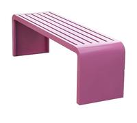 ZPRYZHD Panchina da Esterno, Panchine da Esterno in Diversi Colori, Panchine da Giardino per Esterni, Senza Schienale, Design Minimalista, per Portico, Parco, Balcone(Pink,Medium)