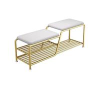 ZPRYZHD Panchina Portascarpe per Ingresso, Panca Ingresso con Scarpiera, Complemento D'arredo Versatile per la Casa, Ideale per Corridoio, Camera da Letto e Soggiorno(Natural,Large)