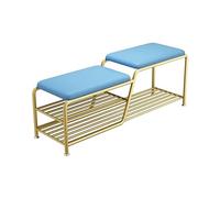 ZPRYZHD Panchina Portascarpe per Ingresso, Panca Ingresso con Scarpiera, Complemento D'arredo Versatile per la Casa, Ideale per Corridoio, Camera da Letto e Soggiorno(Blue,Small)