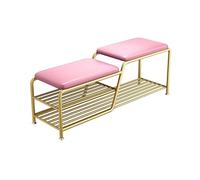 ZPRYZHD Panchina Portascarpe per Ingresso, Panca Ingresso con Scarpiera, Complemento D'arredo Versatile per la Casa, Ideale per Corridoio, Camera da Letto e Soggiorno(Pink,Large)