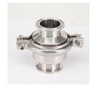 ZPTPNGWH Fit 38mm 1-1/2" Pipe OD x 1.5" Tri Clamp Ferrule OD 50.5mm 304 Stainless Check Valve One Way Non-Return Brew Wine Beer