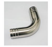 ZPTPNGWH Fit for 38mm 1.5" I/D Hose Barbed 304 Stainless Steel 90 Degree Elbow Pipe Fitting Connnector