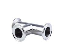 ZPTPNGWH OD 76mm Stainless Steel SS304 3 Way Tee Ferrule 3” OD 91mm Fit 3" Tri Clamp