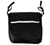 ZPurifylline Borsa zaino per sedia a rotelle, borsa portaoggetti sospesa di grande capacità per scooter per disabili, accessori durevoli in tessuto Oxford con striscia riflettente, facile da (Nera)