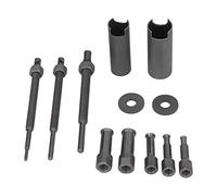 ZPurifylline Inner Bearing Extractor Set, Bearing Pullers, 10 Pcs Steel Material Kit with Heat Treated Tools for Machine Bearings, Wheels, Pump Bearings, 036in. to 09in.