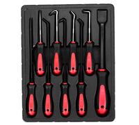 ZPurifylline Set di ganci 9 pezzi, estrattore per guarnizioni O, kit Automa con meno ganci in acciaio e impugnatura in gomma per la manutenzione dell'auto