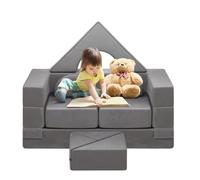 ZPVXRVQ Divano trasformabile per bambini, 11 pezzi di imbottitura in schiuma, rivestimento sfoderabile e lavabile, divano letto pieghevole per bambini, per soggiorno