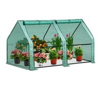 ZPVXRVQ Mini serra portatile con doppie grandi porte con cerniera, serre in plastica impermeabili e resistenti ai raggi UV, per cortile esterno