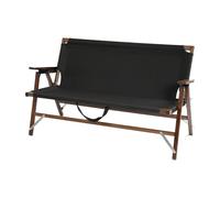 ZPVXRVQ Sedia da campeggio pieghevole doppia, divano a due posti, campeggio portatile con braccioli in legno e borsa per riporre, per viaggi con lo zaino(Style 2)