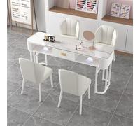 ZPVXRVQ Tavolo Manicure Moderno E Compatto, Tavolo Da Manicure Nail Tech Desk, Postazione di Lavoro di Bellezza(Style 1,80x40x78cm)