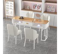 ZPVXRVQ Tavolo Manicure Moderno E Compatto, Tavolo Da Manicure Nail Tech Desk, Postazione di Lavoro di Bellezza(Style 2,100x40x78cm)