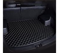 ZPXFC Auto Bagagliaio Tappetino per Mercedes E-Class W124/S124 Wagon 1985-1995, Pelle Impermeabili AntiGraffio Auto Copri Baule Protezione Tappetini Accessories,Black+Beige