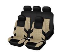 ZPYSWZ Coprisedili Auto Set Completo per Chevrolet Captiva 7seats 2006-2011, coprisedili Traspiranti Resistenti all'Usura e Antiscivolo,Beige