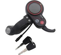 ZQ-100 Indicatore Acceleratore Display LCD 6pin - Interruttore con Chiave di Serratura Elettrica Porta Accessori per cruscotto Scooter Elettrici
