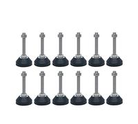 zqagBaod Piedini per mobili, Set da 10 Pezzi di Piedini Regolabili, Base in Gomma Solida, Piedini incernierati, Gambe for mobili, Piedini di livellamento(50*m10*60 mm)