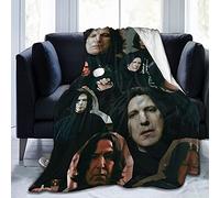 ZQBDFC Alan Rickman - Coperta in pile di lana morbida e confortevole, adatta per la casa e il turismo, campeggio, 60 x 127 cm