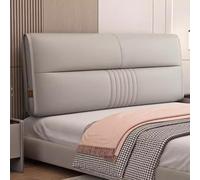ZQBXHDZW Testata Letto Cuscini,Cuscino da Lettura per Letto,Coprire Antipolvere in Panno Tecnologico Cover,Copri Testiera Letto Matrimoniale Imbottito((There Are Bed Head) 180 * 58 * 6CM,Light Gray)