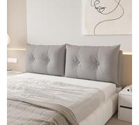 ZQBXHDZW Testata Letto Cuscini,Cuscino da Lettura per Letto,Cuscini Testata Letto,Pelle di Zampa di Gatto Non Lavabile,Copri Testiera Letto Matrimoniale Imbottito(160 * 60 * 15CM,Clear Water Gray)