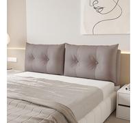 ZQBXHDZW Testata Letto Cuscini,Cuscino da Lettura per Letto,Cuscini Testata Letto,Pelle di Zampa di Gatto Non Lavabile,Copri Testiera Letto Matrimoniale Imbottito(180 * 60 * 15CM,Coffee Color)