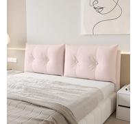 ZQBXHDZW Testata Letto Cuscini,Cuscino da Lettura per Letto,Cuscini Testata Letto,Pelle di Zampa di Gatto Non Lavabile,Copri Testiera Letto Matrimoniale Imbottito(180 * 60 * 15CM,Princess Pink)