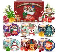 ZQEJEFD Candele Profumate Set Regalo, Candele Profumate di 6 Pezzi in Latta Decorativa,Candele Profumate Regalo,Set Candeled,Set Regalo di Candele Profumate,Cera di Soia Naturale,per Le Donne,Festival