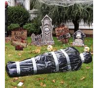 ZQEJEFD Decorazioni del Cadavere di Halloween, Cadavere Finto di Halloween, Gonfiabile Cadavere Decorazioni, Halloween's Decorazione Spaventoso Finto Cadaveres Borsa per all'aperto Giardino Cortile