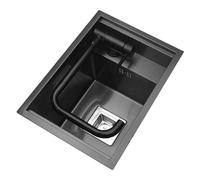 ZQFHSX Cucina Appartamento Ristorante Bar Lavello Piccola Dimensione Salvaspazio Singola Ciotola In Acciaio Inox Sifone Con Rubinetto Lavelli