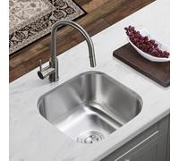 ZQFHSX Lavello da cucina con 1 vasca, in acciaio inox, per catering, sala da pranzo, lavabo, con rubinetto, squisito adatto per balcone, bar, tè