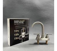 ZQFHSX Rubinetti da Cucina Miscelatore a Ponte a 2 Fori per lavello Cromato Doppia Leva Due Piani Rubinetto Tradizionale in Ottone Beccuccio Girevole a 360°