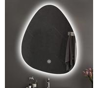 ZQFHSX Specchio da Bagno per lavabo sopra Il lavandino Specchi da toeletta a Parete a LED con luci a Parete (Colore: Bianco, Dimensioni 60 * 80 cm)
