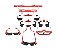 ZQINGQING Accessori Palestra Adjustable Fitness LAT Pull Down Bar Gym Pulley Cable Machine Attachments Home Biceps Triceps Back Blaster Rowing Workout Handle(5)