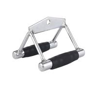 ZQINGQING Accessori Palestra Double D Handle, Straight Bar Cable Machine Accessories Attachment, LAT Pull Down V for Weight Workout(Style A)