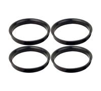 ZQINGQING Anelli di Centraggio Anelli centrali for mozzo for Auto, 4 Pezzi, 74,1 x 72,6 mm, Neri 74,1-72,6, for correggere Le Dimensioni della Ruota e del mozzo, garantendo Un Adattamento adeguato