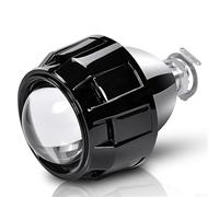 ZQINGQING Angel Eyes Halo 1 PCS 2.5 Pollici HID Lenti del Proiettore Nero Argento Sindone for H4 H7 Moto Auto del Faro del Faro Styling USA H1 Lampada allo Xeno Fari Angel(3)