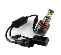 ZQINGQING Angel Eyes Halo 2pcs 120W H8 Senza errori Angel Eyes Luce di indicatore del Faro della Lampada Bianca for 08-12 Uso Adatto for BMW Serie 1 E82/E87 (128i, 135i, M) Fari Angel