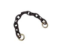 ZQINGQING Catena per Borsa Borsa A Tracolla Accessorio di Ricambio Nero Manico for da caffè Cintura con Corta Catena sotto Le Ascelle Catene Ferro Piatto Dorate(Coffee-33cm)