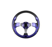 ZQINGQING Volanti Sportivi Volante Universale for Auto Volanti Sportivi da Corsa in Pelle di Alluminio da 320 mm/13 Pollici Volante Auto Sportivo(Blue)