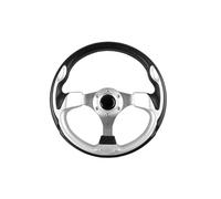 ZQINGQING Volanti Sportivi Volante Universale for Auto Volanti Sportivi da Corsa in Pelle di Alluminio da 320 mm/13 Pollici Volante Auto Sportivo(Silver)