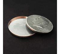 ZQION 1 pz Magnetico Espanso Shell Trucchi Magici (Mezzo Dollaro) Monete Appare Sparire Puntelli Magici per Maghi Accessorio Primo piano Illusioni Puntelli Gimmick