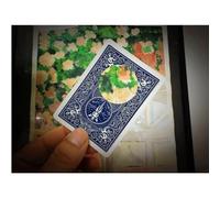 ZQION Muovere Buco Nero a Triangolo Trucchi Magici Spostare Foro Forma Cambia Carta Magia Close-up Illusioni Edificio (retro blu)